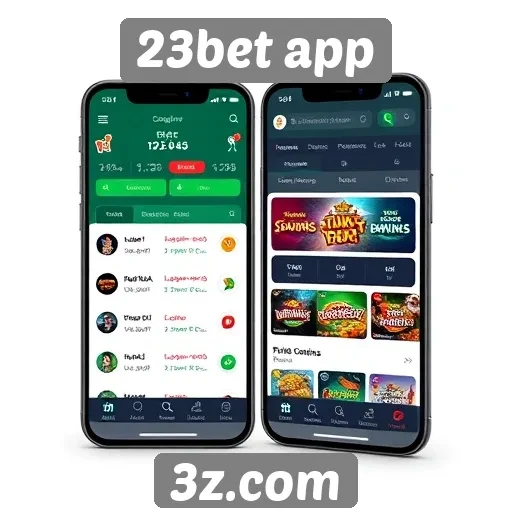 Interface do 23bet app e experiência do usuário